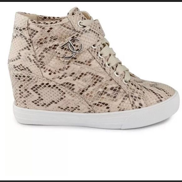 🆕⚕️Juicy Couture Journey Snake Print Wedge Sneakers - Picture 2 of 4